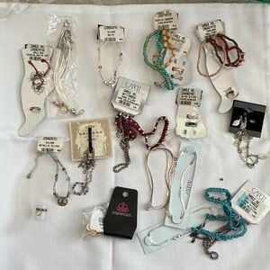 Assorted Women’s Anklets and toe rings – Silver, Turquoise, Coral -20 pcs